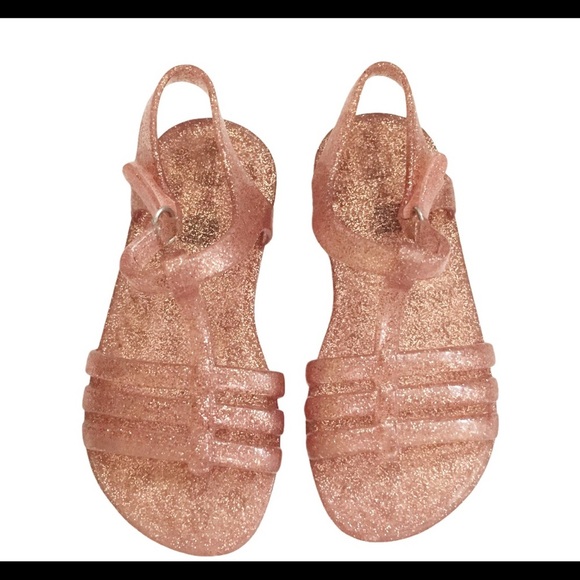 BABYGAP TG Jelly Sandals/Shoes Rose Gold Girl Size 9 - Picture 5 of 9